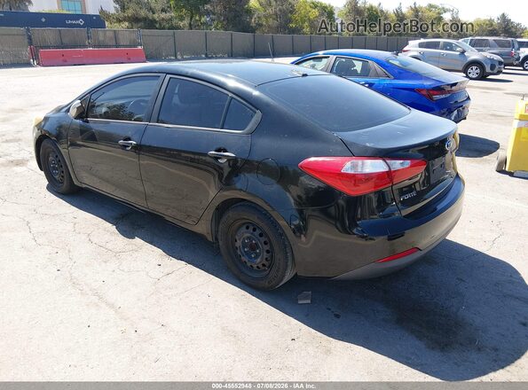 KNAFK4A67G5545203 2016 KIA FORTE Black უკანა მარცხენა