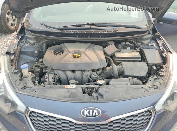 KNAFK4A67G5617209 2016 KIA FORTE Blue უკანა სალონის ხედი