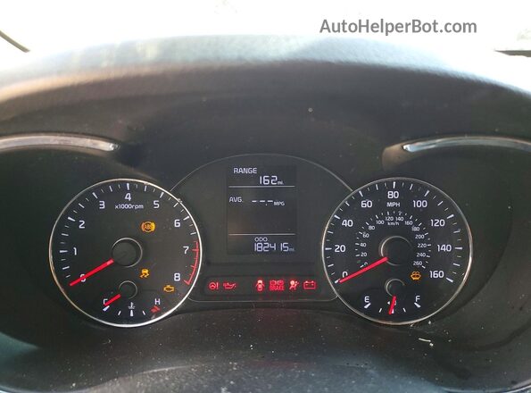 KNAFK4A68G5459589 2016 KIA FORTE White Սարքավորումների վահանակի տեսք