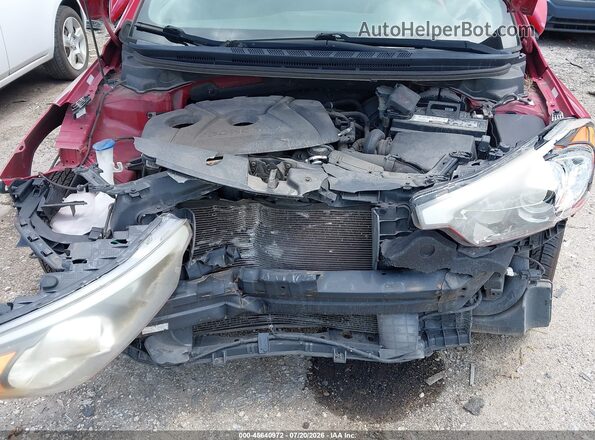 KNAFK4A68G5548840 2016 KIA FORTE Red უკანა ხედი