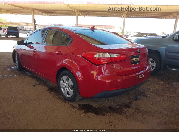 KNAFK4A6XG5559614 2016 KIA FORTE Burgundy უკანა მარცხენა