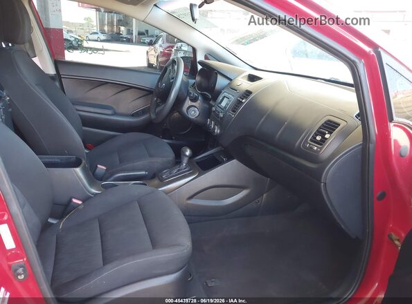 KNAFK4A6XG5559614 2016 KIA FORTE Burgundy წინა სალონის ხედი