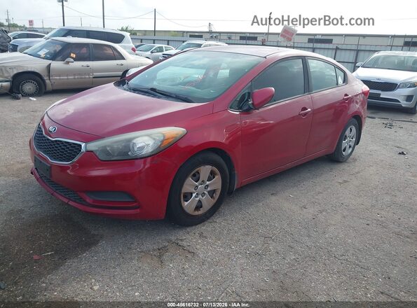KNAFK4A6XG5595366 2016 KIA FORTE Red Front left