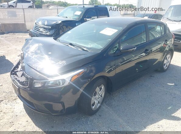 KNAFK5A84H5697383 2017 KIA FORTE Black წინა მარცხენა ხედი სამი მეოთხედიდან