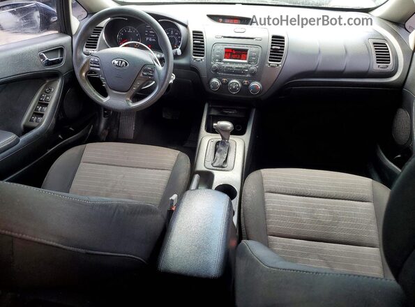 KNAFK5A85G5606989 2016 KIA FORTE Gray Вид панелі приладів
