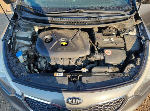 KNAFK5A85G5637465 2016 KIA FORTE Silver Rear interior view
