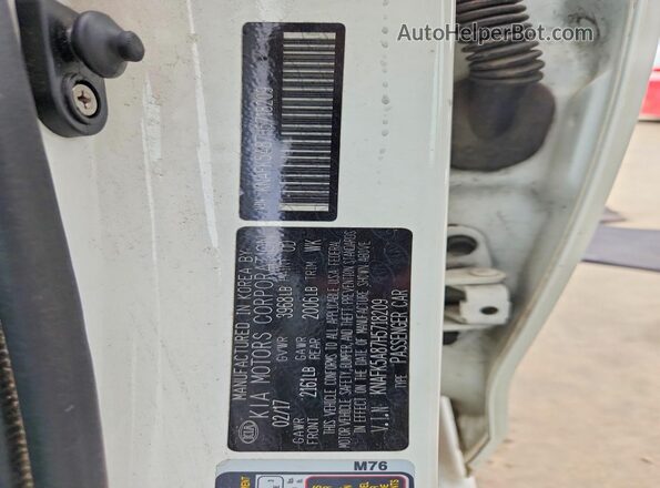 KNAFK5A87H5718209 2017 KIA FORTE White Շարժիչի բաժամունքի տեսք
