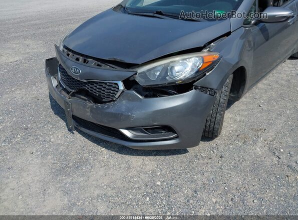 KNAFK5A89G5585404 2016 KIA FORTE Gray Widok z przodu
