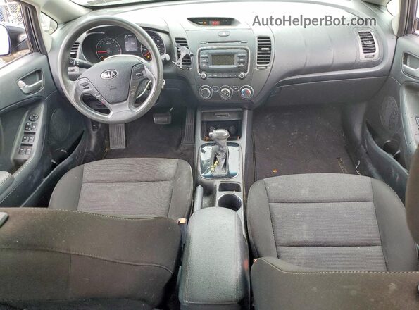 KNAFK5A89H5687478 2017 KIA FORTE Black Առջևի վահանակի տեսք