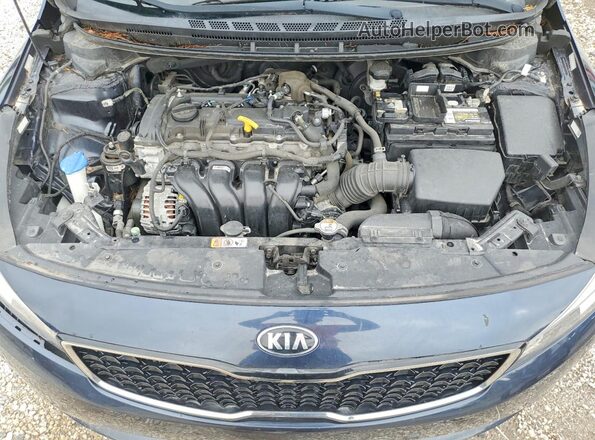 KNAFK5A89H5687478 2017 KIA FORTE Black Սալոնի հետևի տեսք