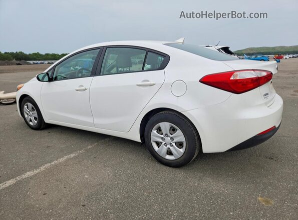 KNAFX4A60G5501559 2016 KIA FORTE White Trasero izquierdo