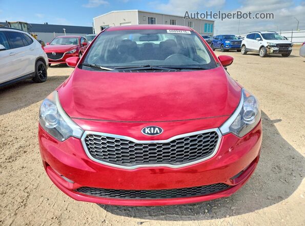KNAFX4A61G5513428 2016 KIA FORTE Red Front view