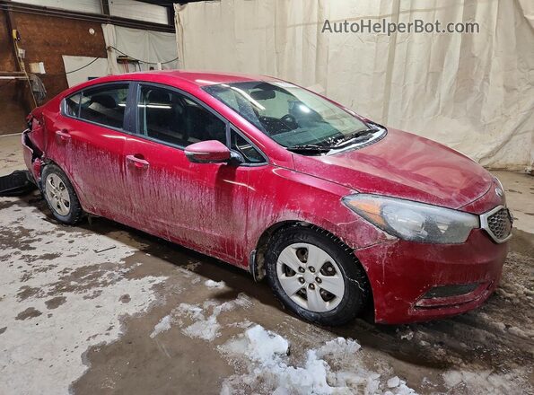 KNAFX4A63G5542283 2016 KIA FORTE Red Delantero derecho