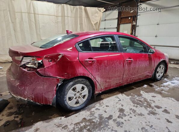 KNAFX4A63G5542283 2016 KIA FORTE Red Trasero derecho