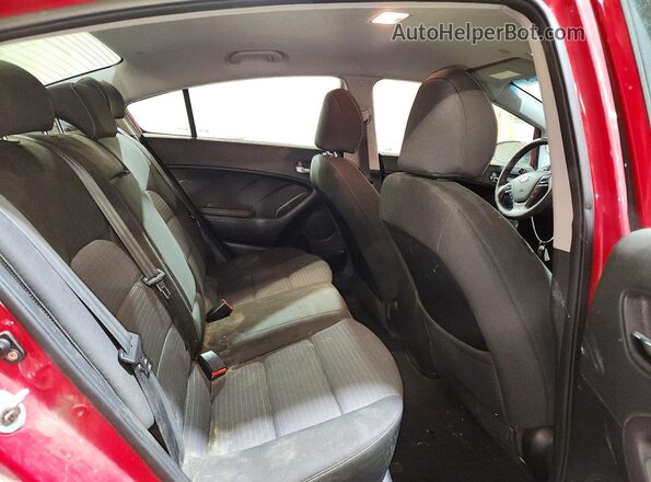 KNAFX4A63G5542283 2016 KIA FORTE Red Vista de los asientos traseros