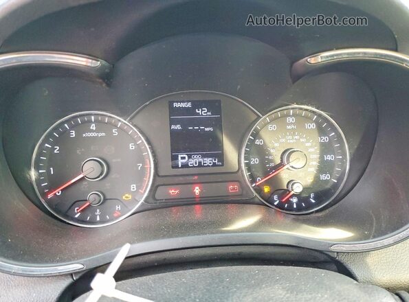 KNAFX4A64G5445755 2016 KIA FORTE Серый Вид щитка приборов