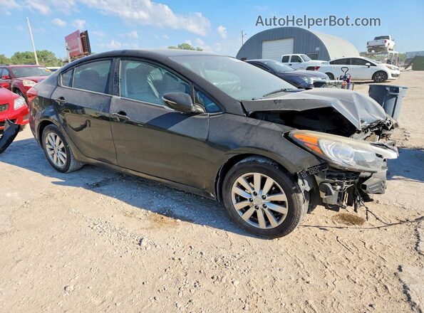 KNAFX4A64G5455024 2016 KIA FORTE Черный Передняя правая четверть