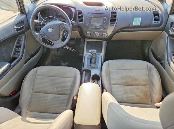 KNAFX4A64G5455024 2016 KIA FORTE Черный Вид панели приборов
