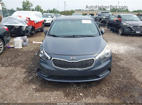 KNAFX4A65G5555679 2016 KIA FORTE Gray Вид задньої частини салону