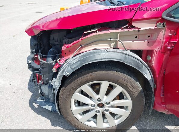 KNAFX4A66G5480295 2016 KIA FORTE Red უკანა სალონის ხედი