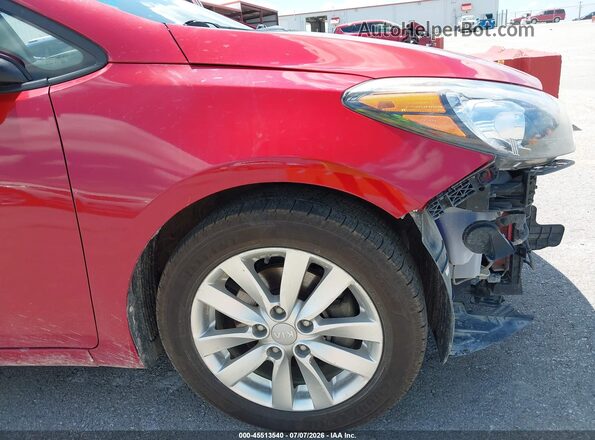 KNAFX4A66G5480295 2016 KIA FORTE Red სალონის 360-გრადუსიანი ხედი