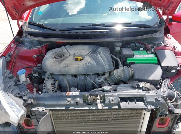 KNAFX4A66G5480295 2016 KIA FORTE Red უკანა ხედი