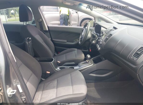 KNAFX4A68G5594749 2016 KIA FORTE Gray Vista interior delantera