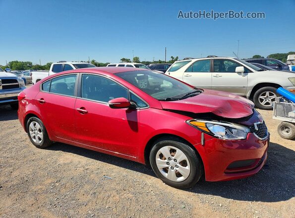 KNAFX4A69G5512821 2016 KIA FORTE Burgundy Przód prawy