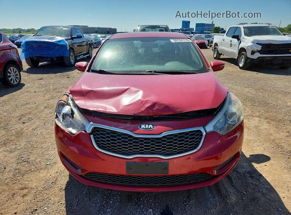 KNAFX4A69G5512821 2016 KIA FORTE Burgundy Widok z przodu