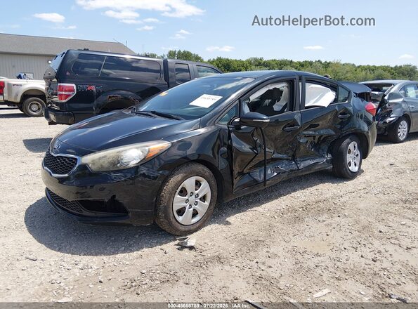 KNAFX4A6XG5498119 2016 KIA FORTE Black Przód lewy