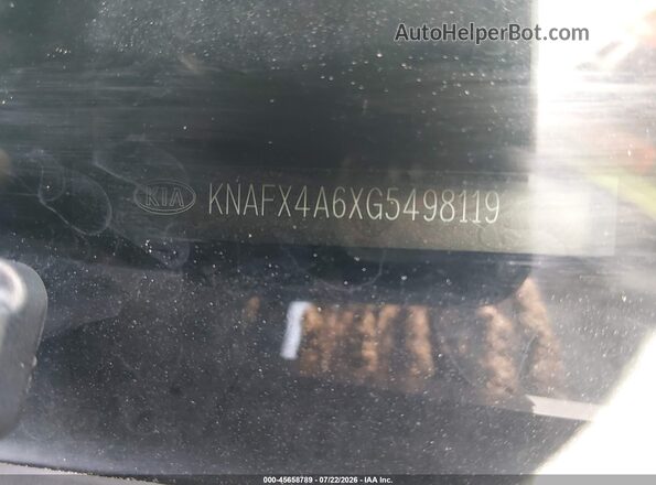 KNAFX4A6XG5498119 2016 KIA FORTE Black Widok komory silnika