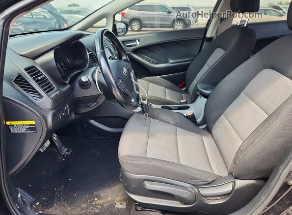 KNAFX4A85G5506239 2016 KIA FORTE Black Вид салону спереду