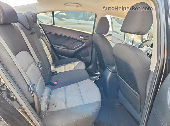 KNAFX4A85G5506239 2016 KIA FORTE Black Вид задніх сидінь