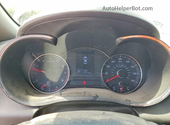 KNAFX4A87G5497639 2016 KIA FORTE Gray Вид щитка приладів
