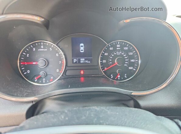 KNAFX4A88G5545116 2016 KIA FORTE Silver Вид щитка приладів