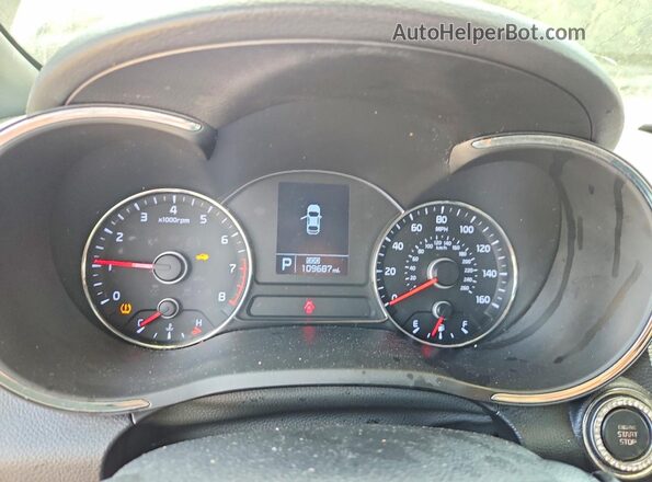 KNAFZ6A32G5638501 2016 KIA FORTE Gray Вид щитка приладів