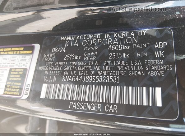 KNAG44J89S5323531 2025 KIA K5 Gray Engine compartment view