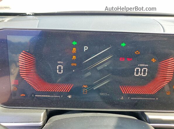 KNAG64J70T5454849 2026 KIA K5 Gray ხელსაწყოთა პანელის ხედი