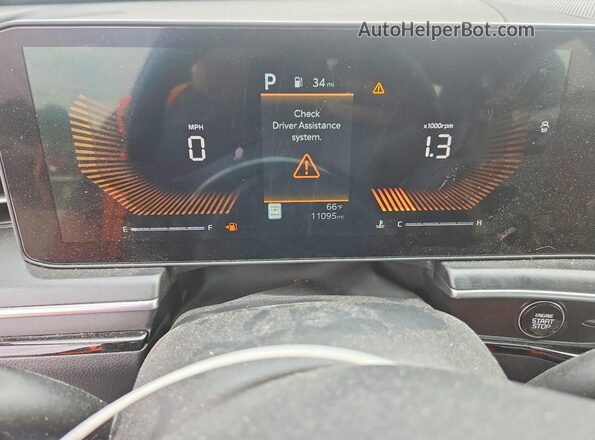 KNAG64J72S5336400 2025 KIA K5 Белый Вид щитка приборов