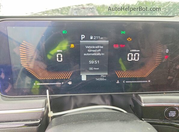 KNAG64J74S5315550 2025 KIA K5 White Սարքավորումների վահանակի տեսք