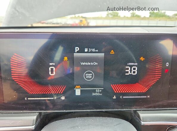 KNAG64J78T5462181 2026 KIA K5 Black Vista del cuadro de instrumentos