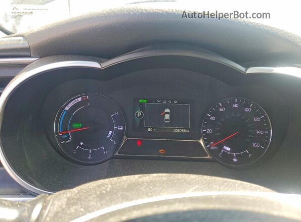 KNAGM4ADXG5094667 2016 KIA OPTIMA Black Vista del cuadro de instrumentos