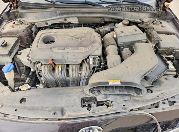 KNAGT4L34J5239779 2018 KIA OPTIMA Black უკანა სალონის ხედი
