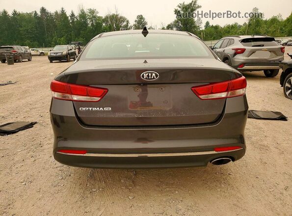 KNAGT4L36H5142075 2017 KIA OPTIMA Gray Вид ззаду