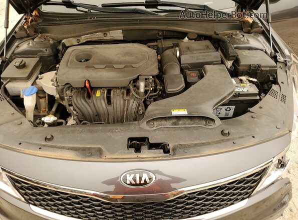KNAGT4L36H5142075 2017 KIA OPTIMA Gray Вид задньої частини салону