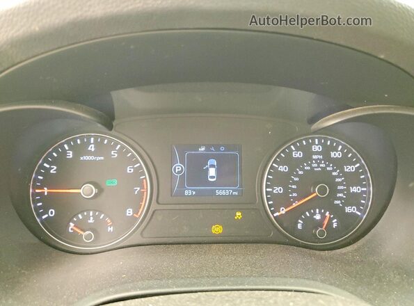 KNAGT4L36H5142075 2017 KIA OPTIMA Gray Вид щитка приладів