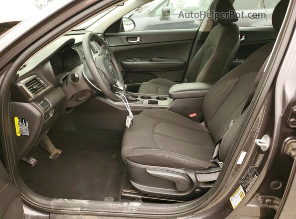 KNAGT4L36H5142075 2017 KIA OPTIMA Gray Вид салону спереду