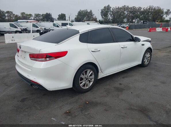 KNAGT4L3XG5101835 2016 KIA OPTIMA White Задня права чверть