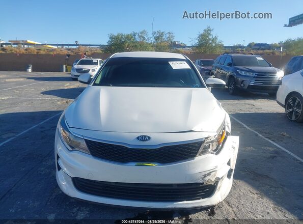 KNAGT4L3XJ5203384 2018 KIA OPTIMA White Вид щитка приладів