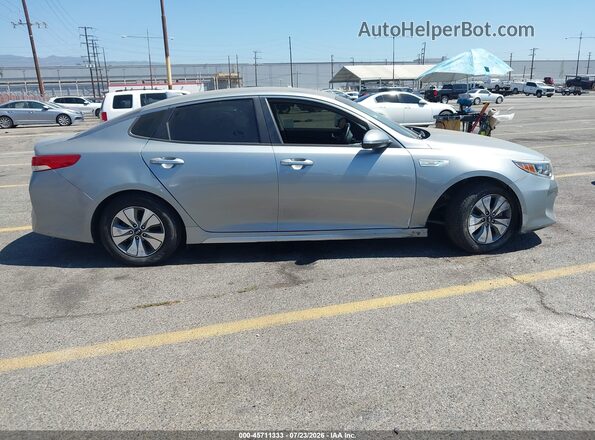 KNAGT4LC2H5004713 2017 KIA OPTIMA HYBRID Silver უკანა სალონის ხედი